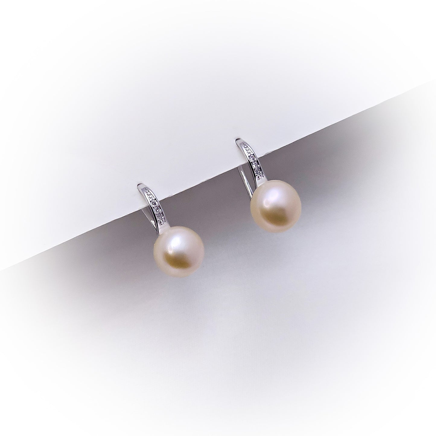 Natural Pearl Earrings E108-PE (Peach)