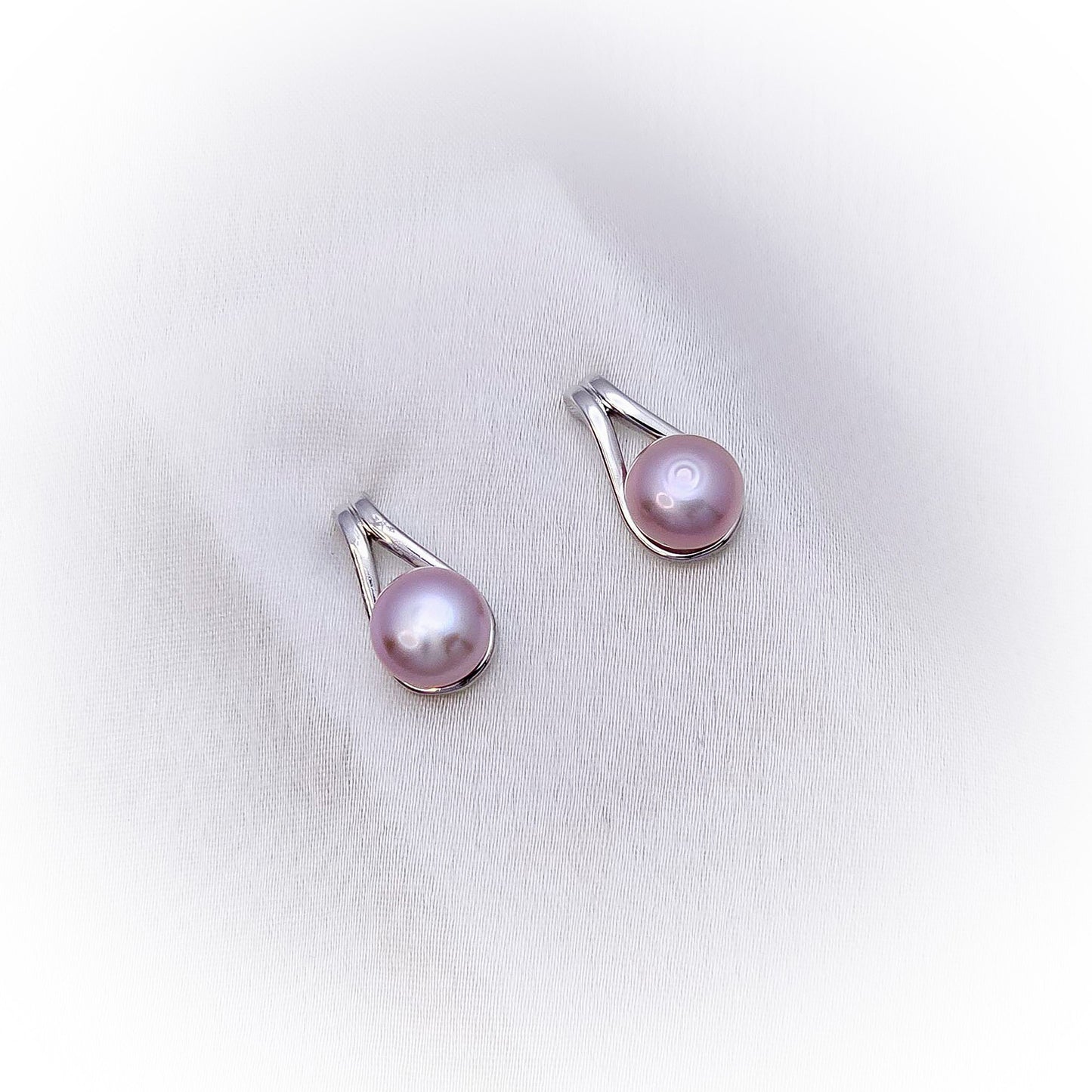 Natural Pearl Earrings E109-PU (Purple)