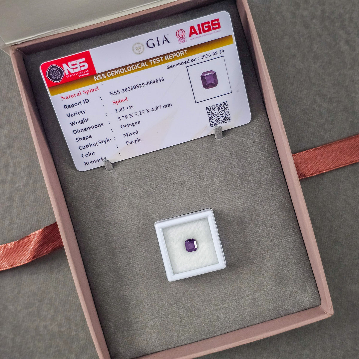 Natural Purple Spinel (G1016)