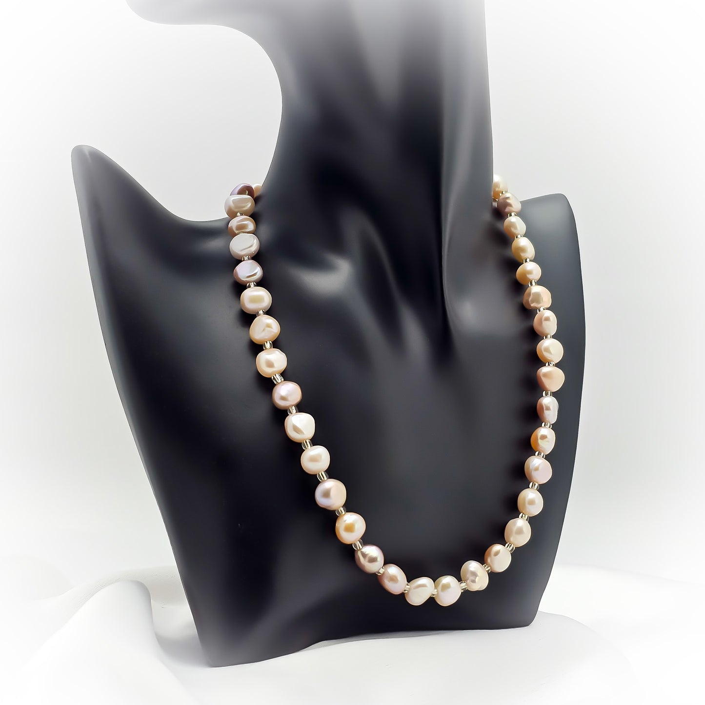 Natural Pearl Beaded Necklace N081