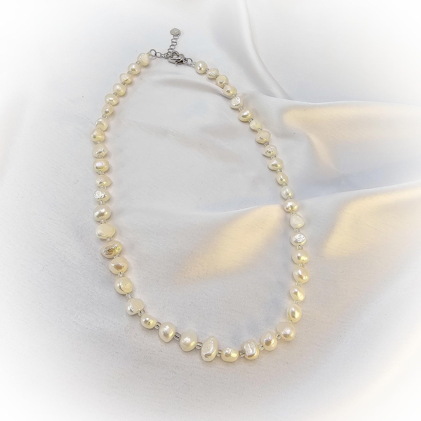Natural Pearl Beaded Necklace N087