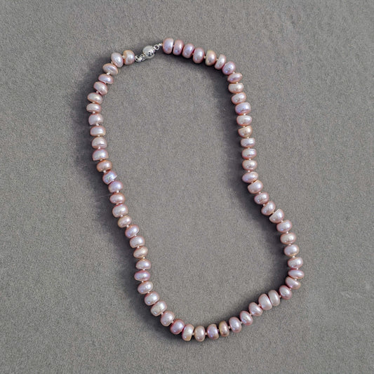 Natural Pearl Beaded Necklace N114-B