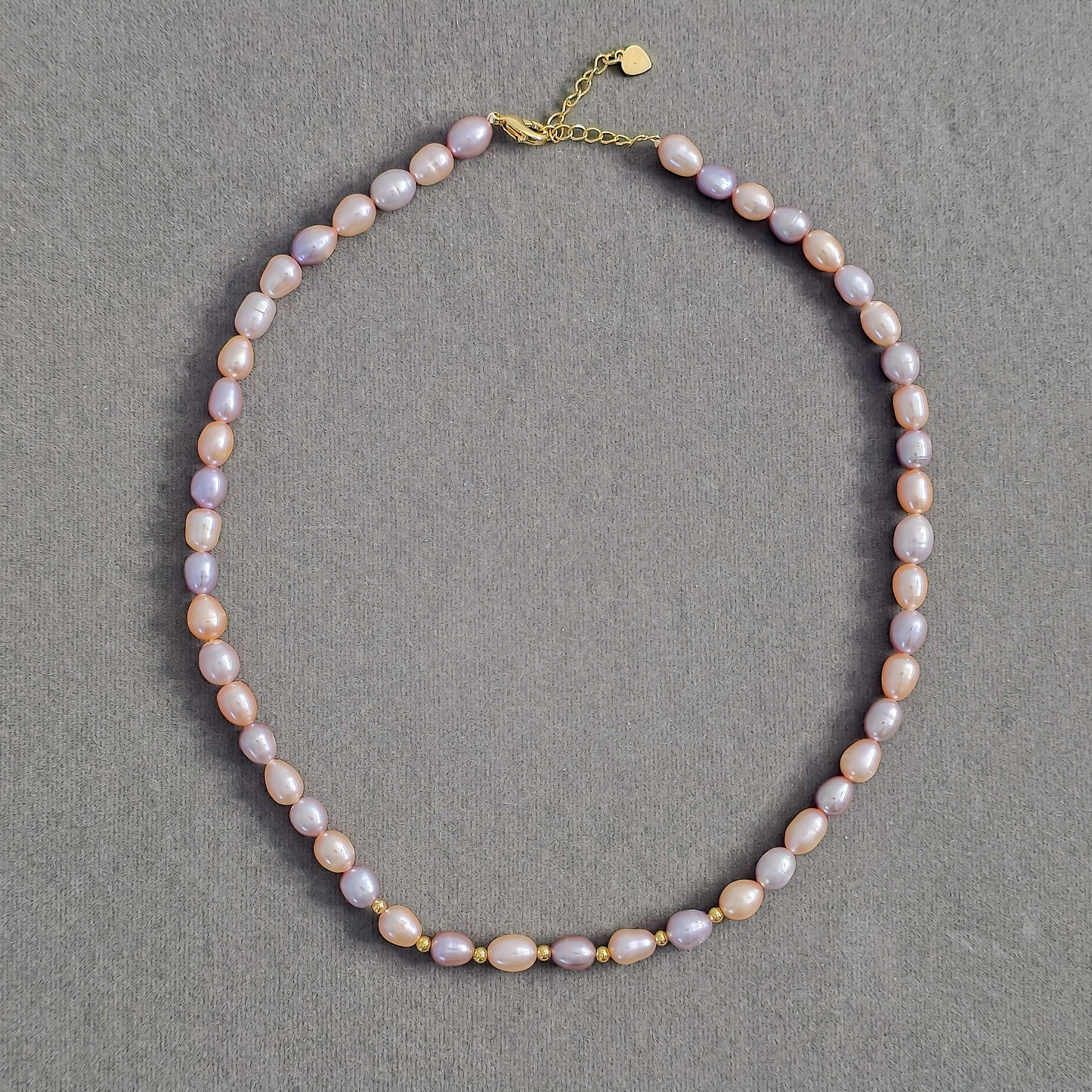 Natural Pearl Beaded Necklace N158-A