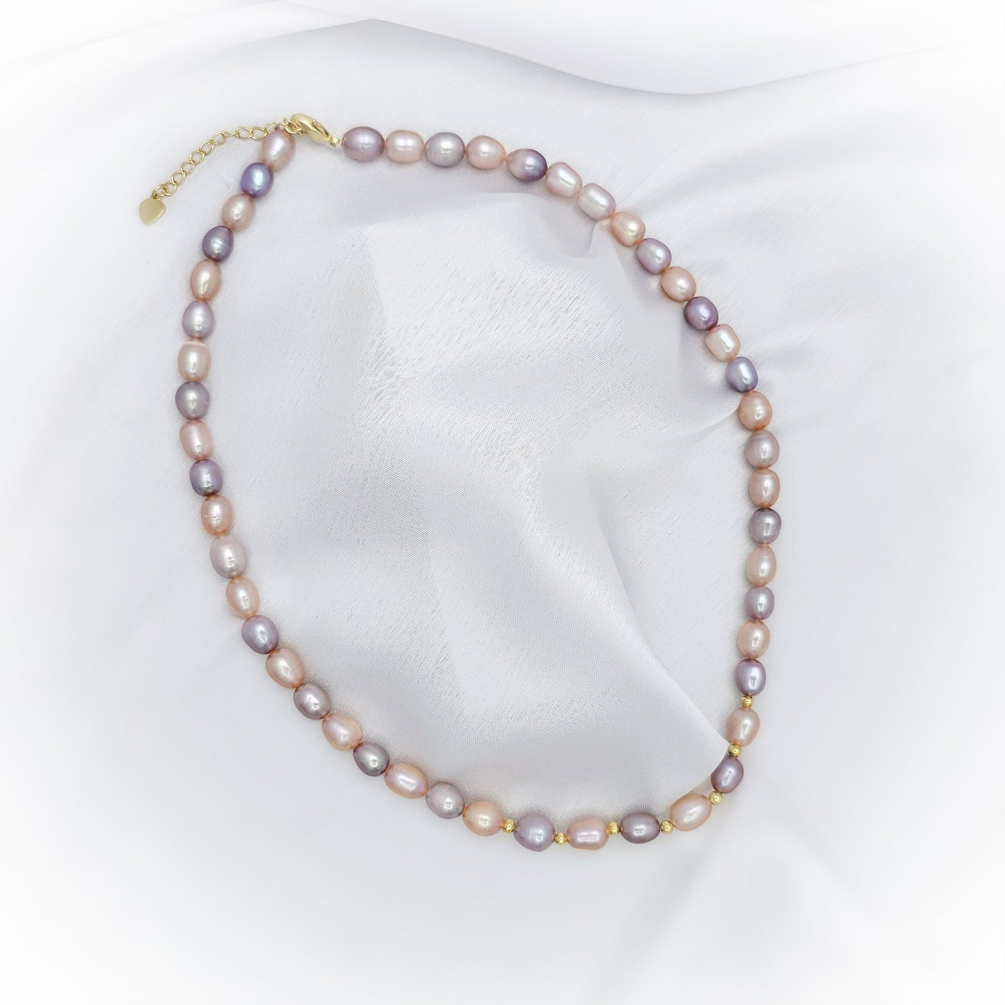 Natural Pearl Beaded Necklace N158
