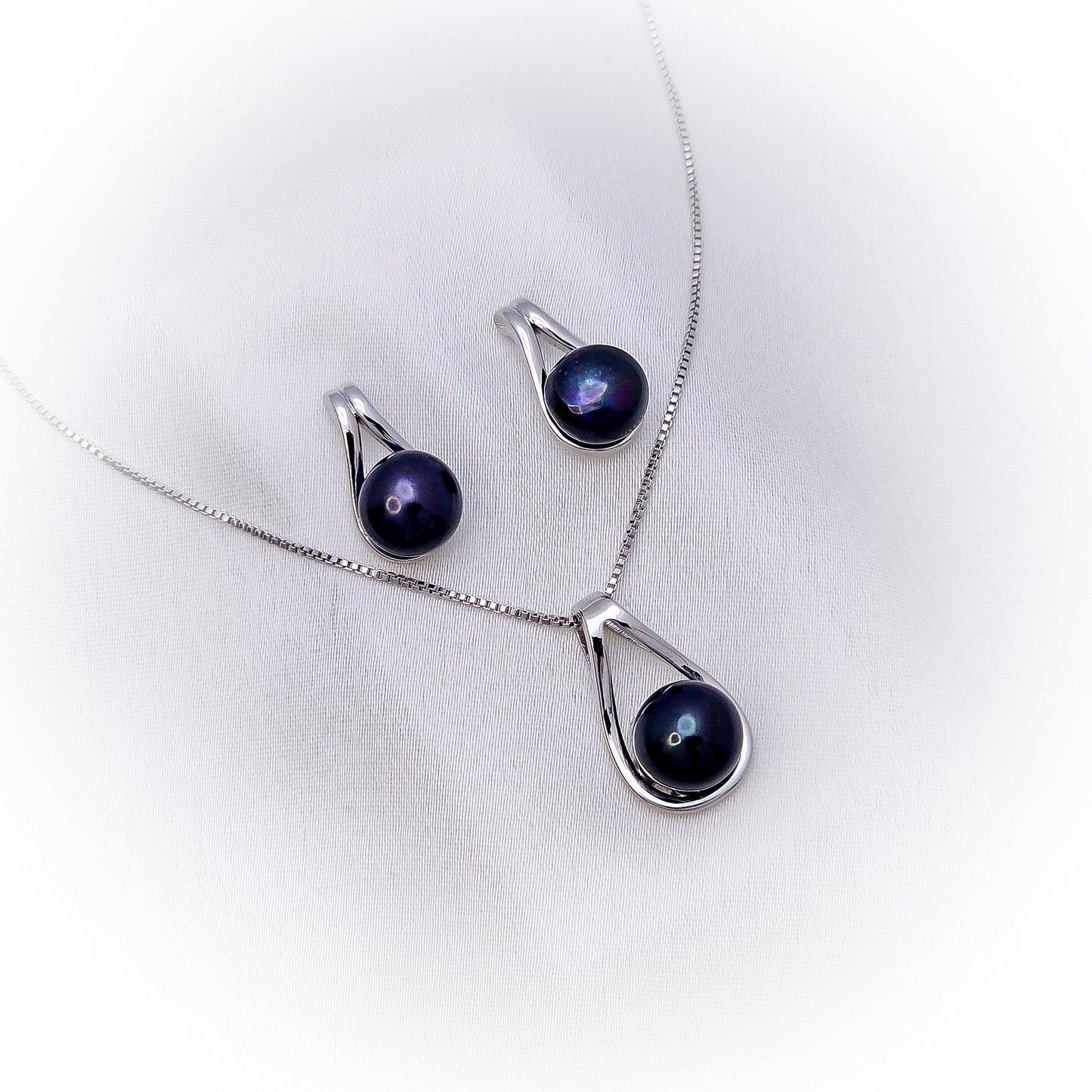 Natural Pearl Set N161-B & E109-B