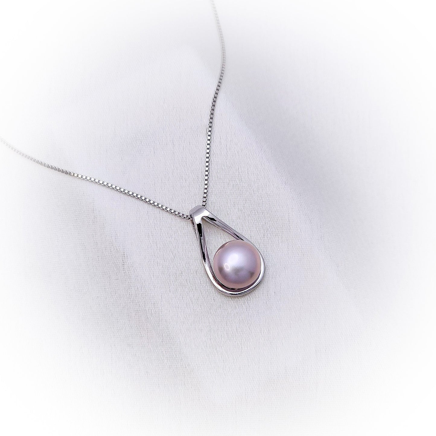 Natural Pearl Necklace N161-PU (Purple)
