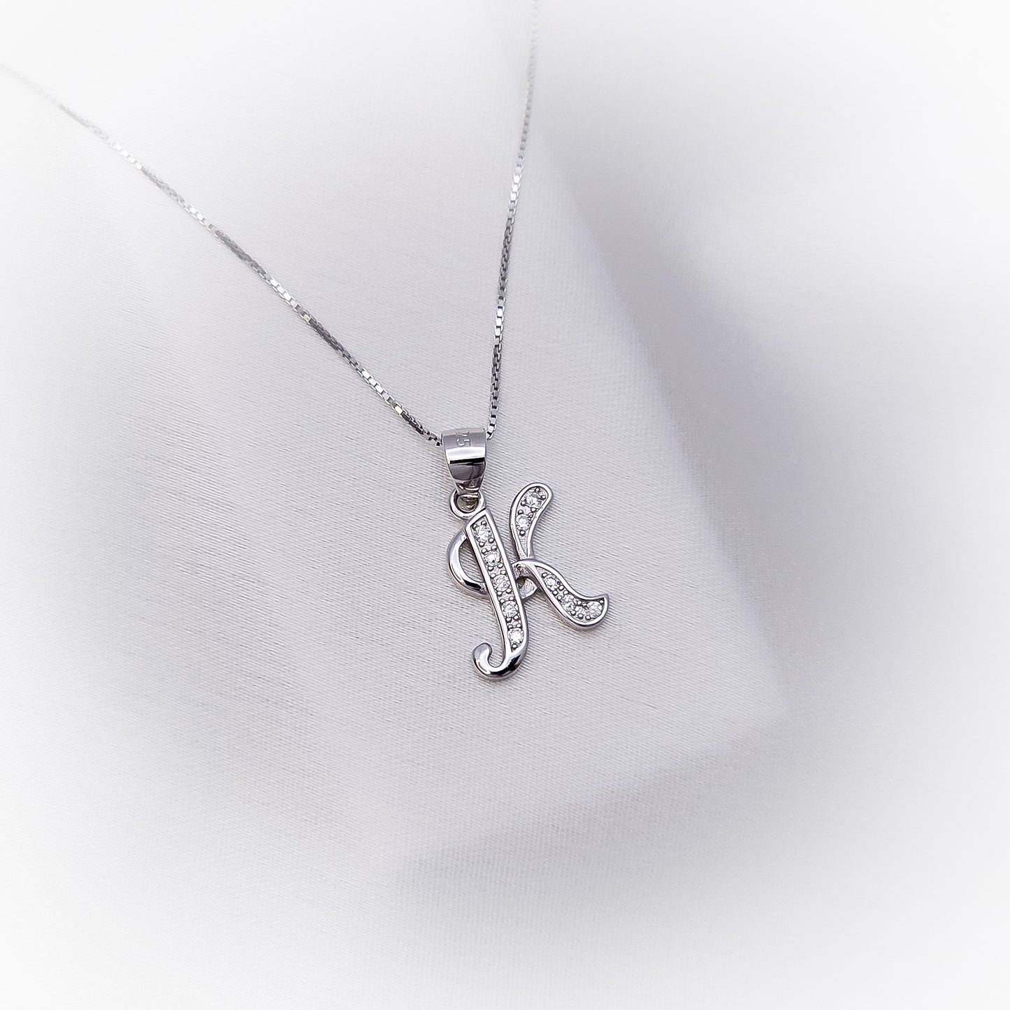 Silver Necklace N172 (Letters)