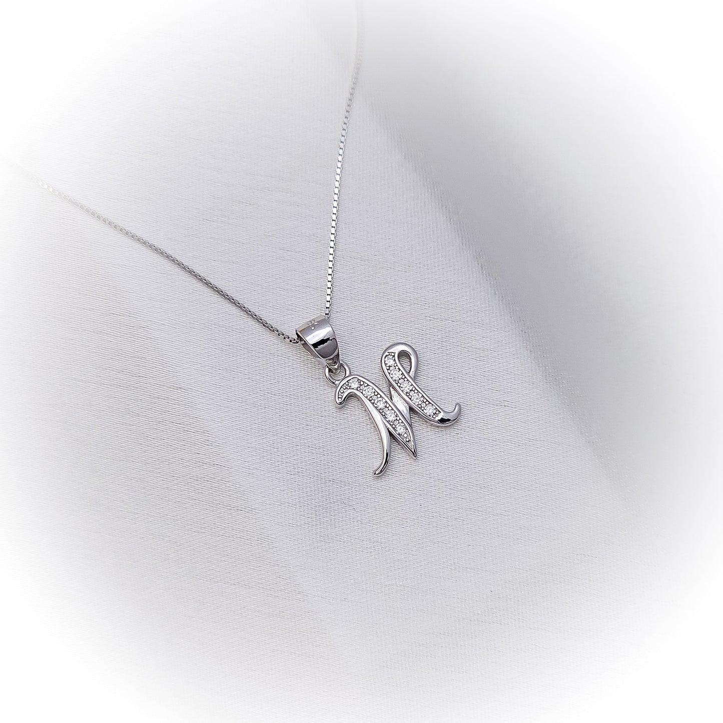 Silver Necklace N172 (Letters)