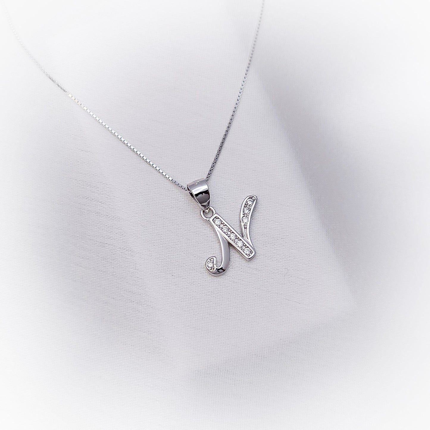 Silver Necklace N172 (Letters)