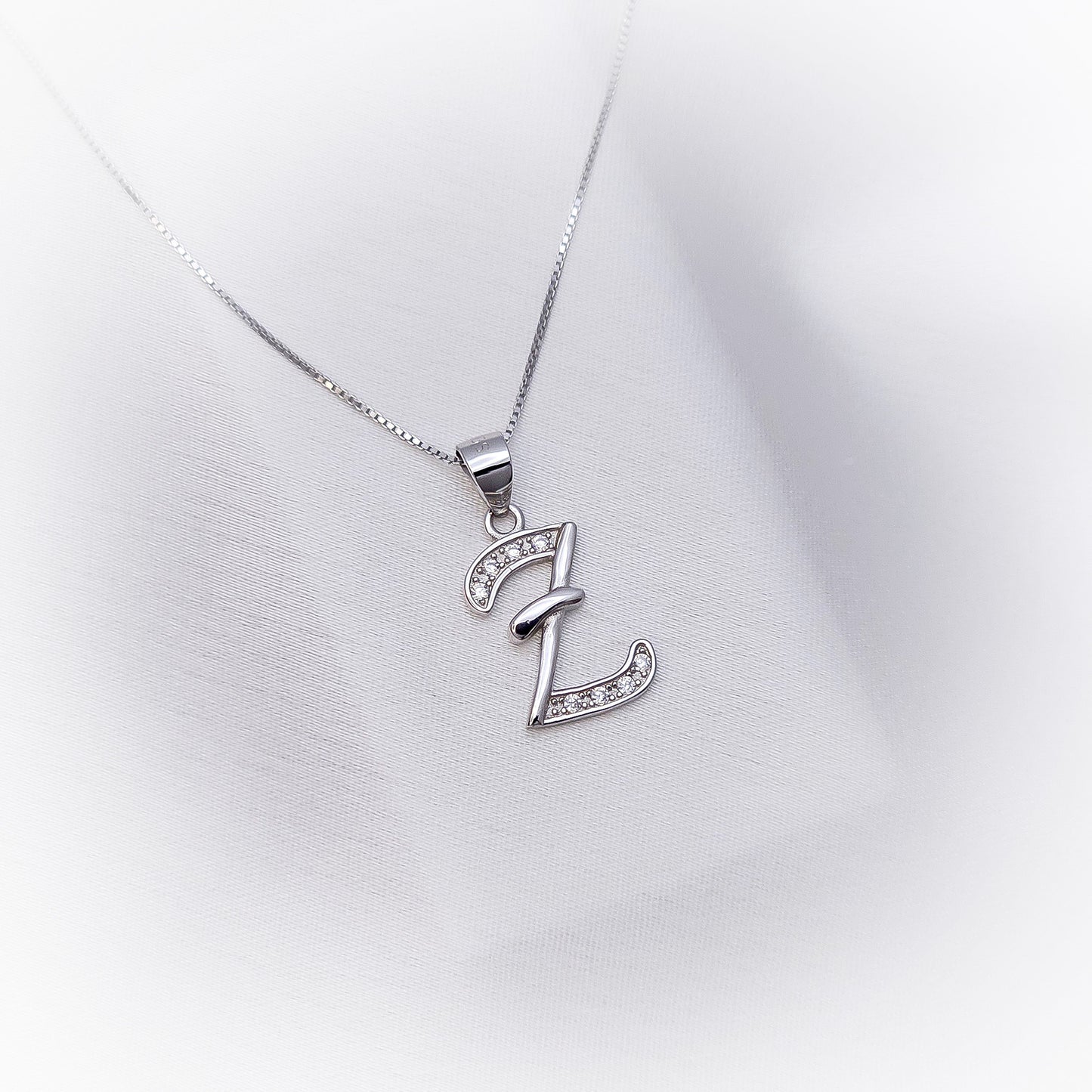 Silver Necklace N172 (Letters)