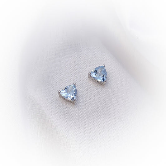 Silver Earrings E087 (Natural Topaz)