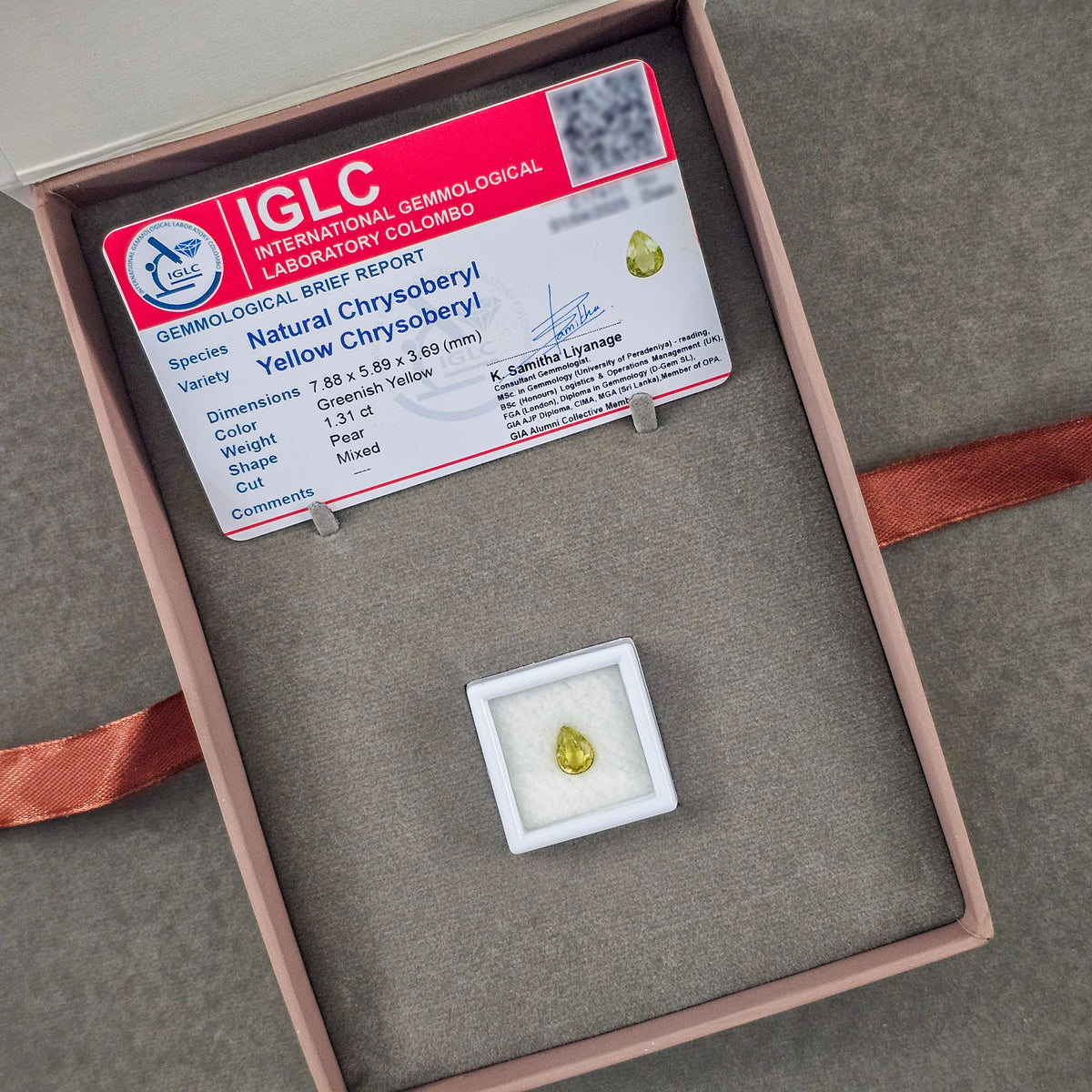 Natural Chrysoberyl - G1010