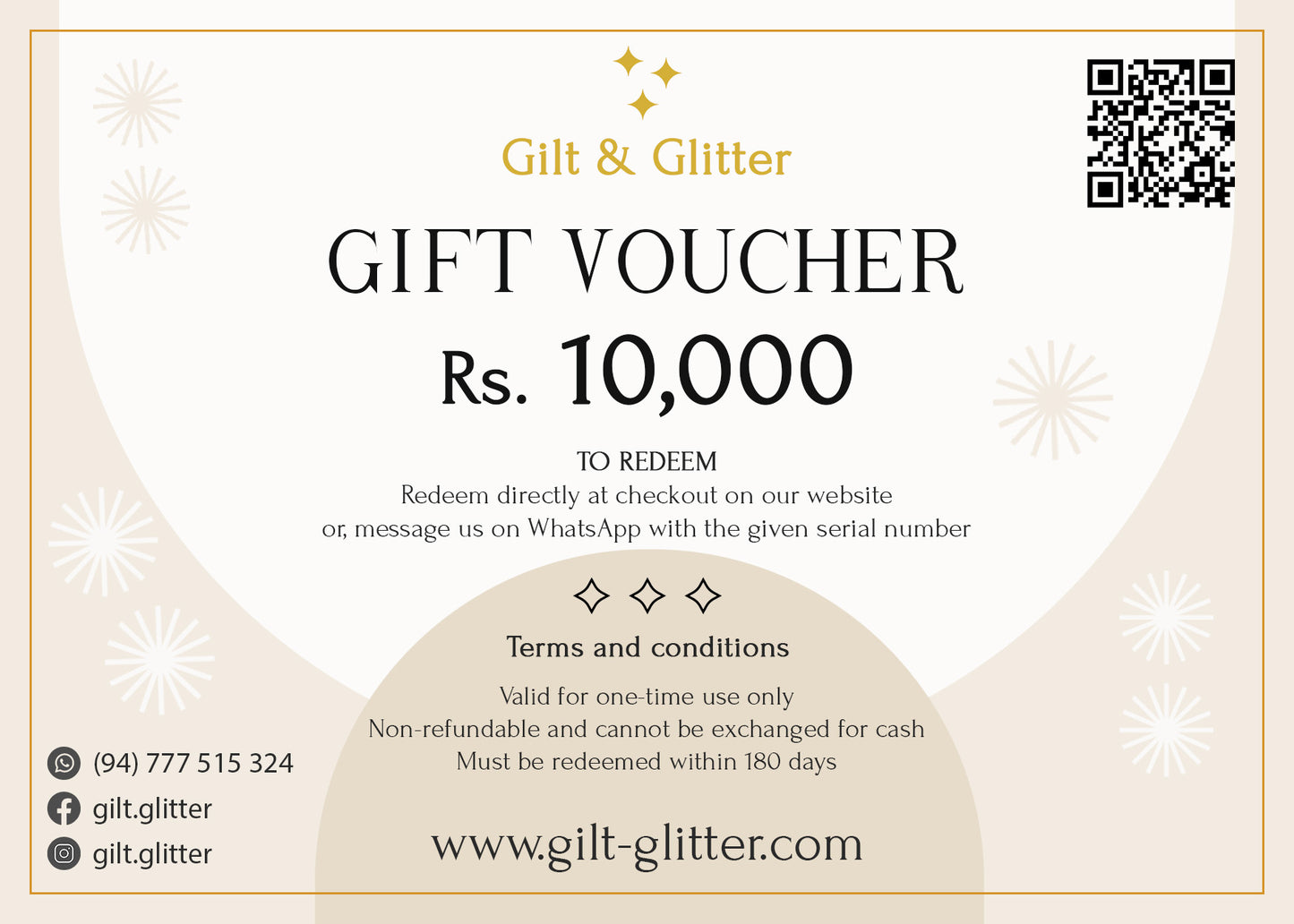 Gilt & Glitter - Gift Voucher Rs. 10,000