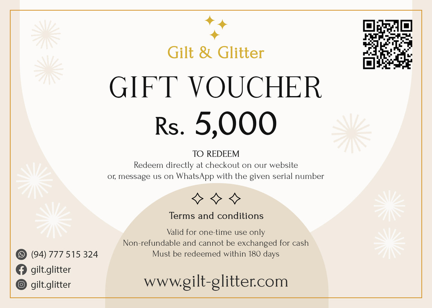 Gilt & Glitter - Gift Voucher Rs. 5,000