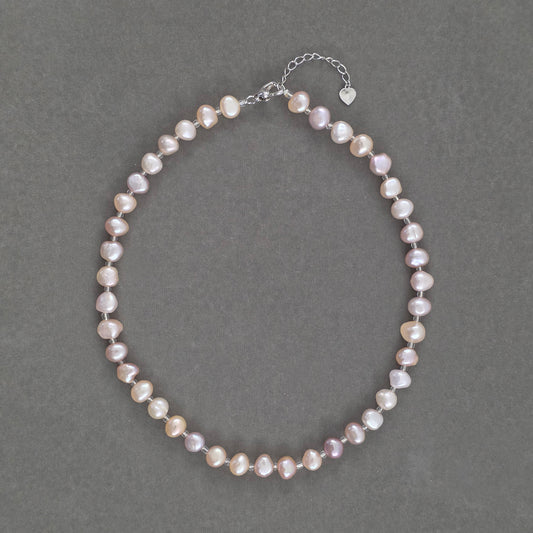Natural Pearl Beaded Necklace N081