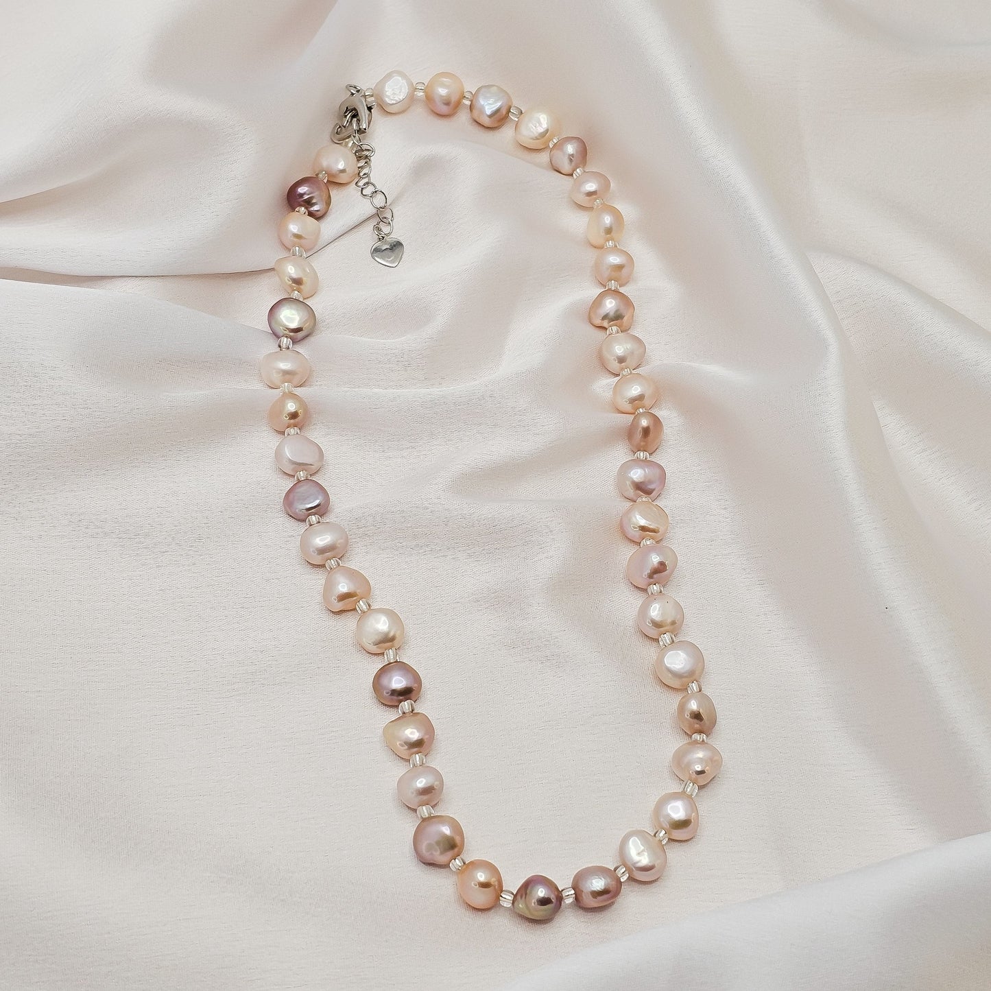 Natural Pearl Beaded Necklace N081