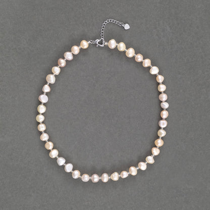 Natural Pearl Beaded Necklace N082