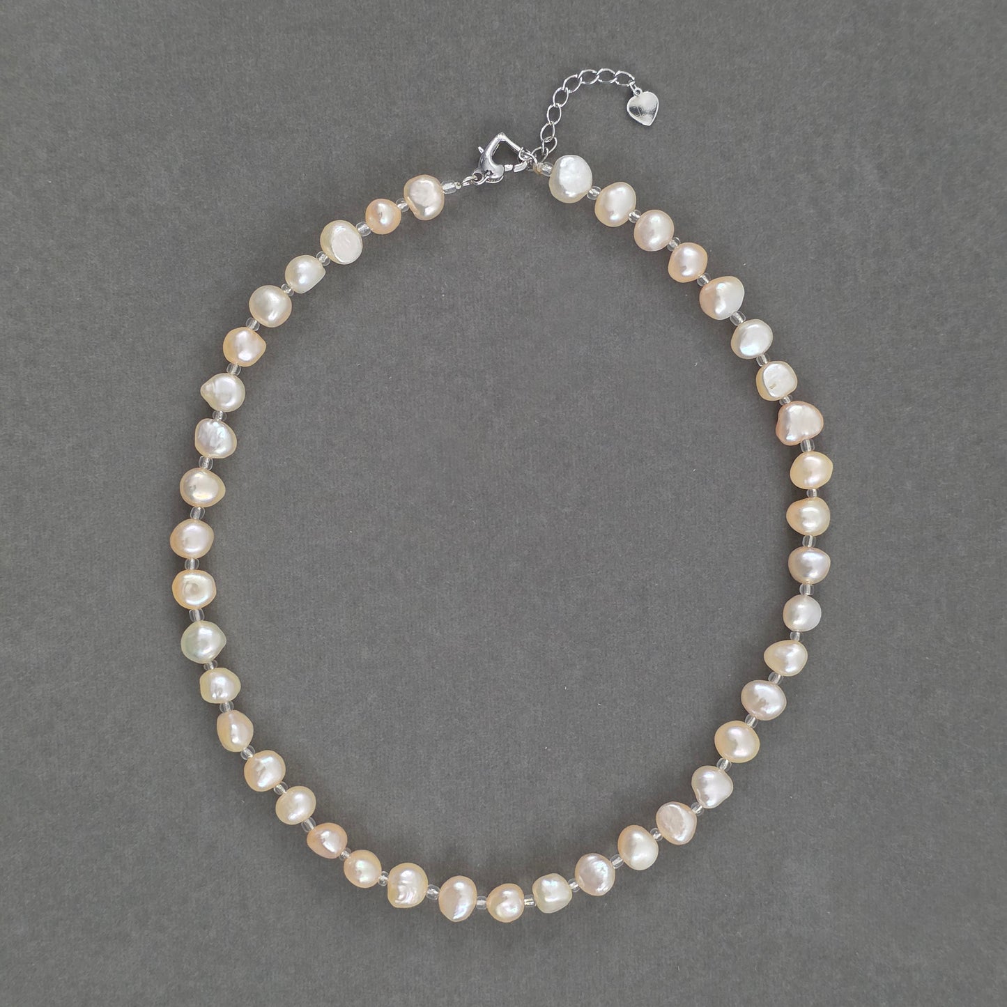 Natural Pearl Beaded Necklace N082