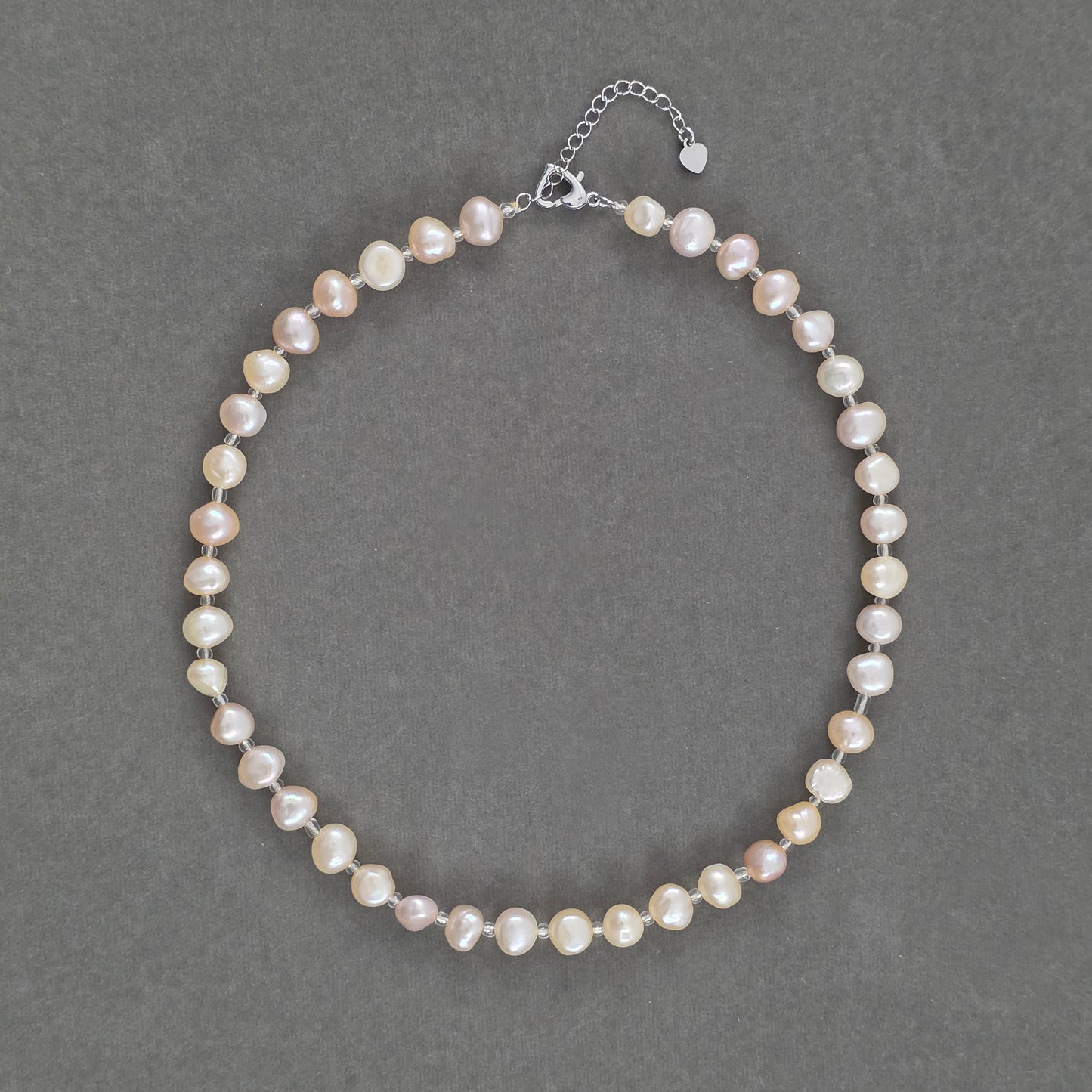 Natural Pearl Beaded Necklace N082
