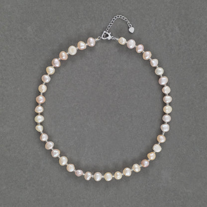 Natural Pearl Beaded Necklace N082
