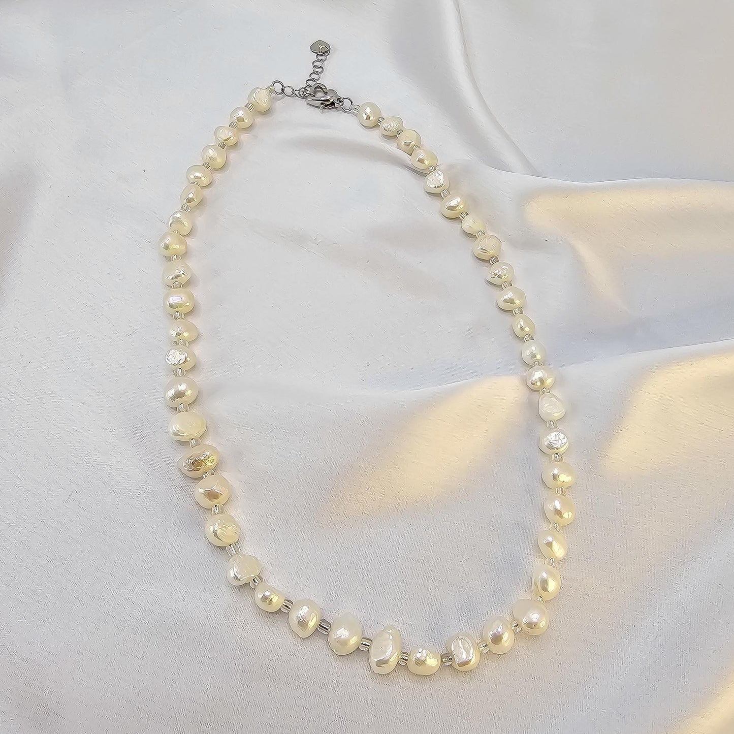 Natural Pearl Beaded Necklace N087