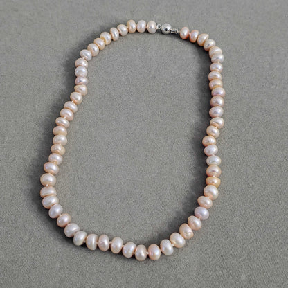 Natural Pearl Beaded Necklace N114-A