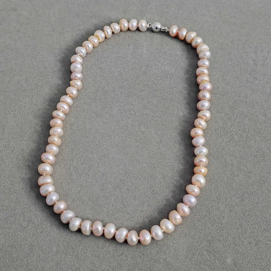 Natural Pearl Beaded Necklace N114-A