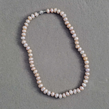 Natural Pearl Beaded Necklace N114-A