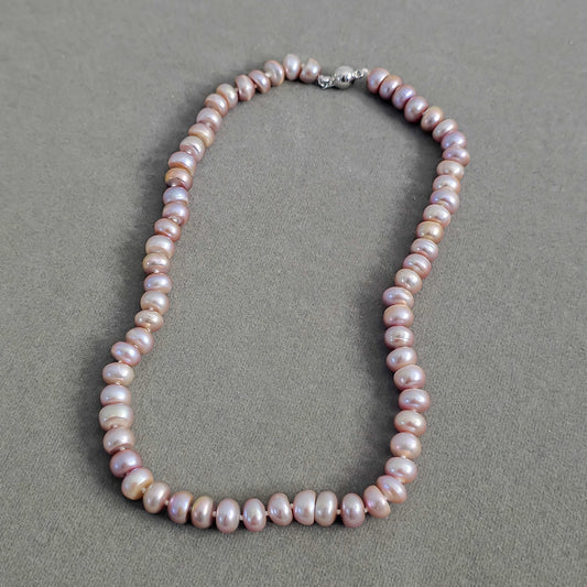 Natural Pearl Beaded Necklace N114-B