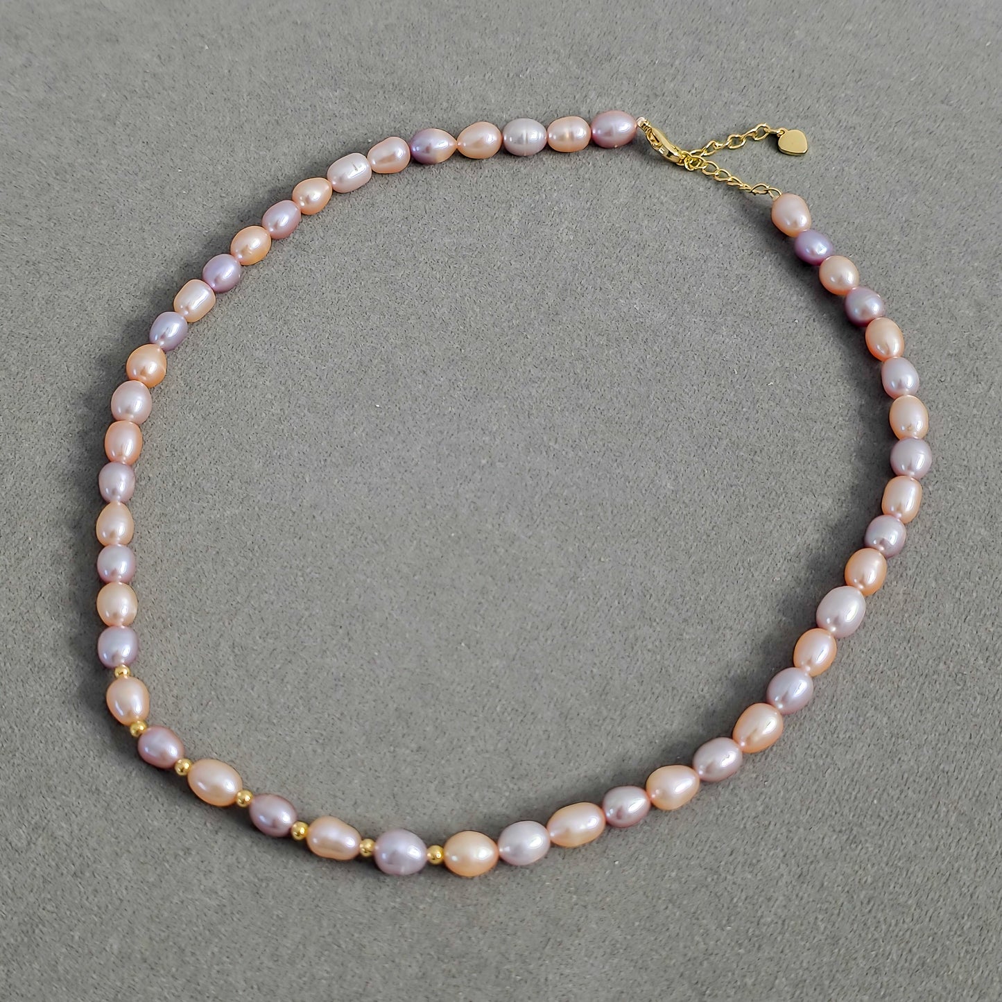 Natural Pearl Beaded Necklace N158-A