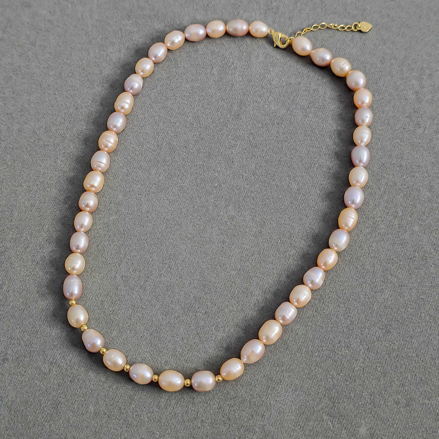 Natural Pearl Beaded Necklace N158-B