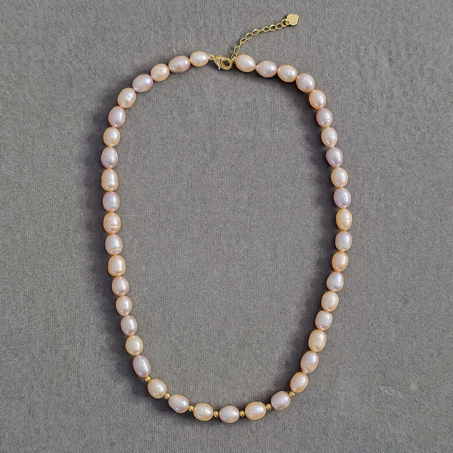 Natural Pearl Beaded Necklace N158-B