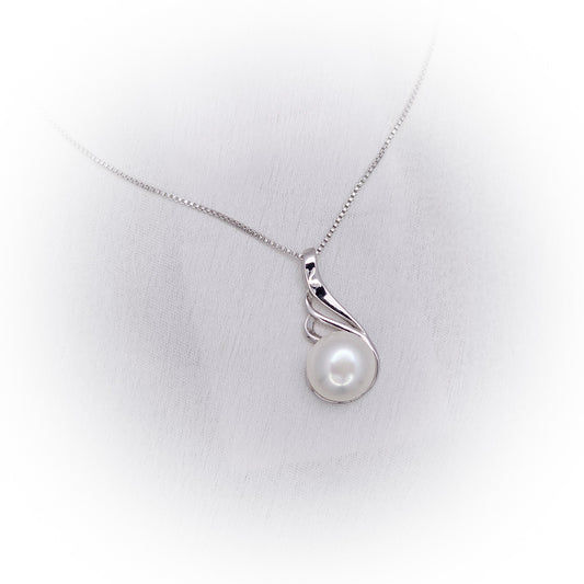 Natural Pearl Necklace N159-W