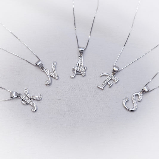 Silver Necklace N172 (Letters)