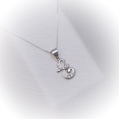 Silver Necklace N172 (Letters)