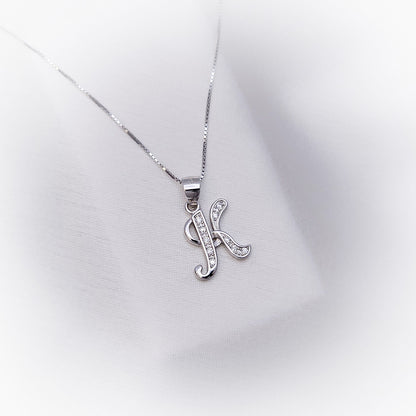 Silver Necklace N172 (Letters)