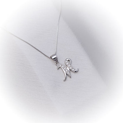 Silver Necklace N172 (Letters)