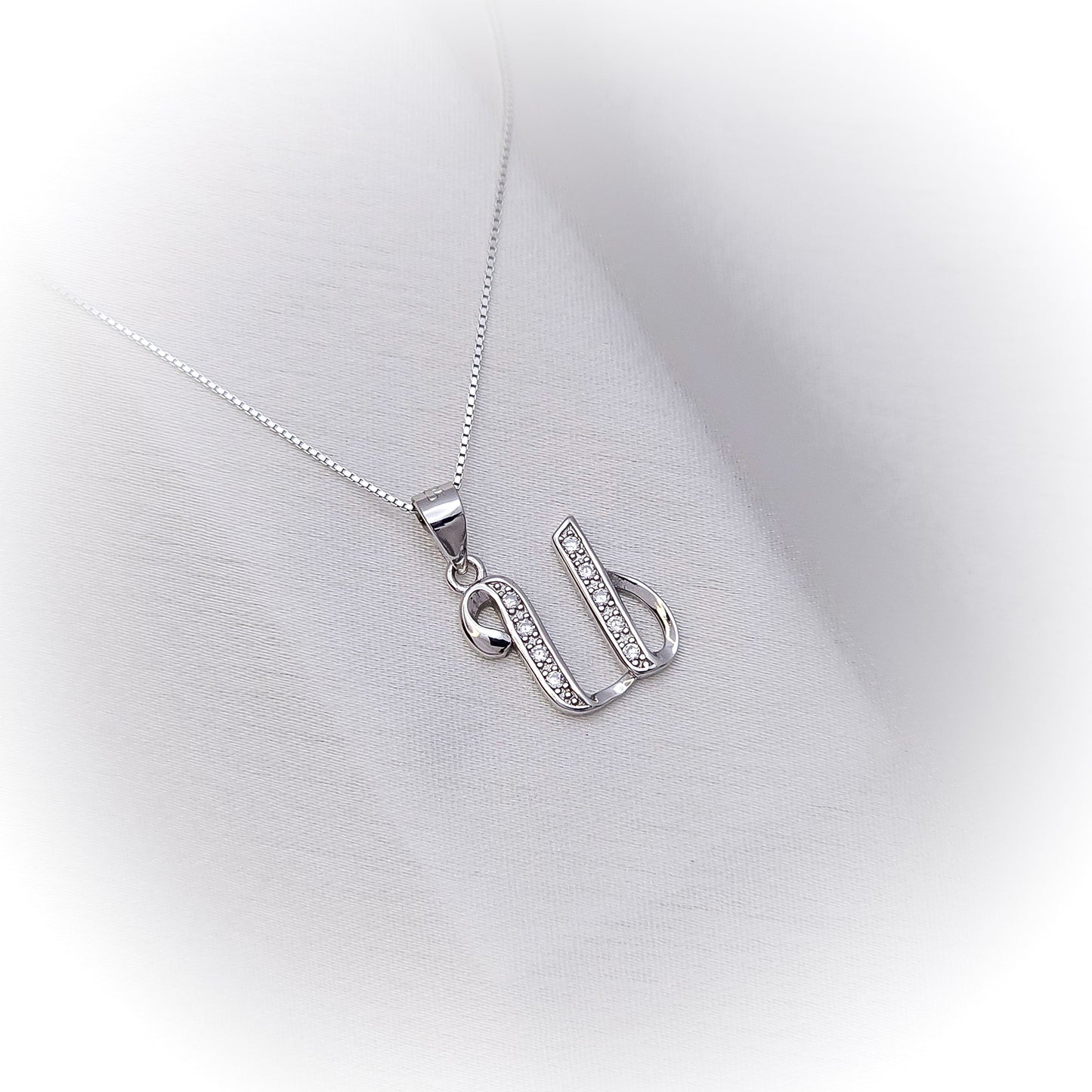 Silver Necklace N172 (Letters)