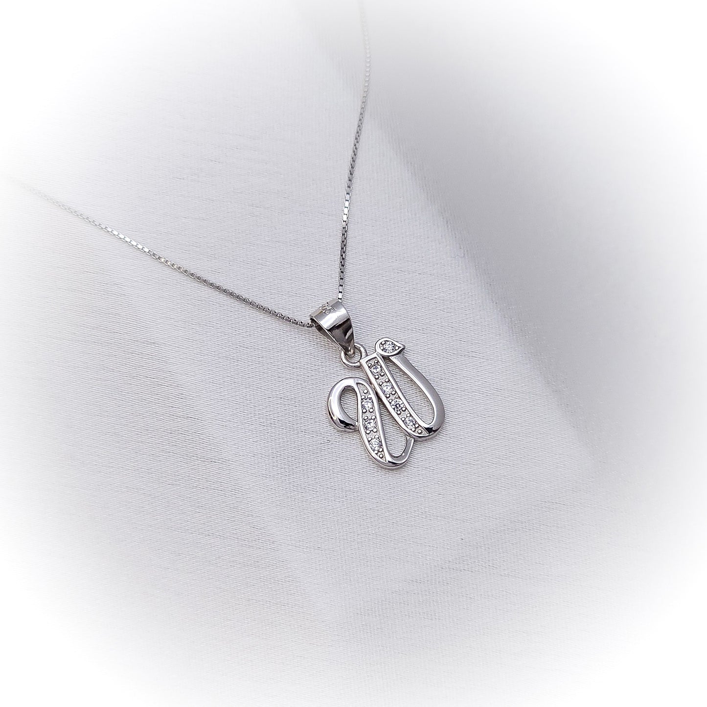 Silver Necklace N172 (Letters)