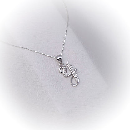 Silver Necklace N172 (Letters)