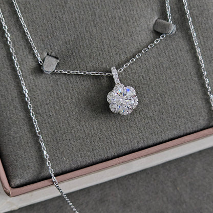 Silver Necklace N219 (Moissanite)