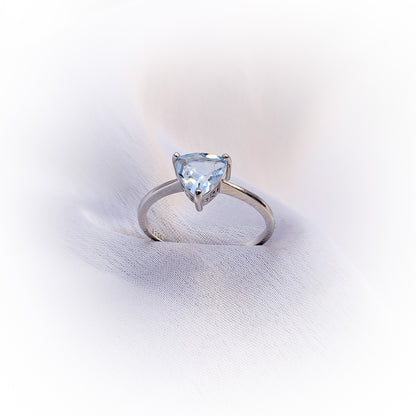 Silver Ring R038 (Natural Topaz)